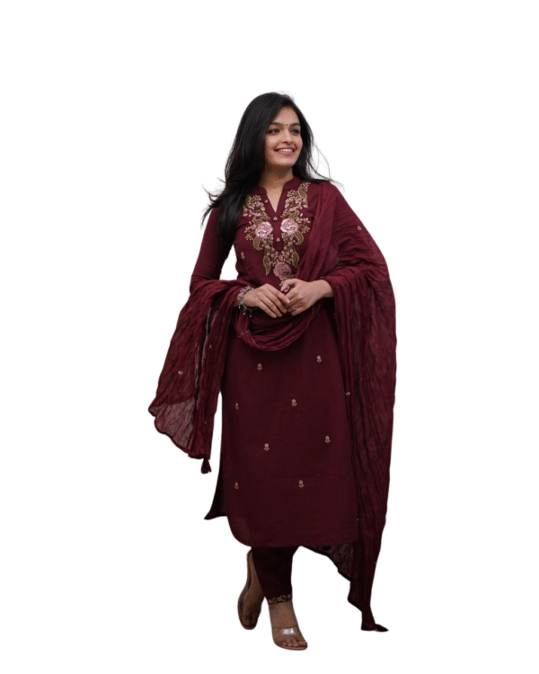 Bloom in Style ? XXL Cotton Dress with Delicate Embroidery & Print(XXL)